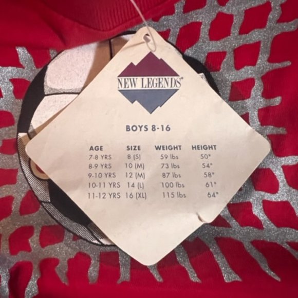 NWT New Legends Soccer T Shirt Boys sz 16 - Picture 2 of 4